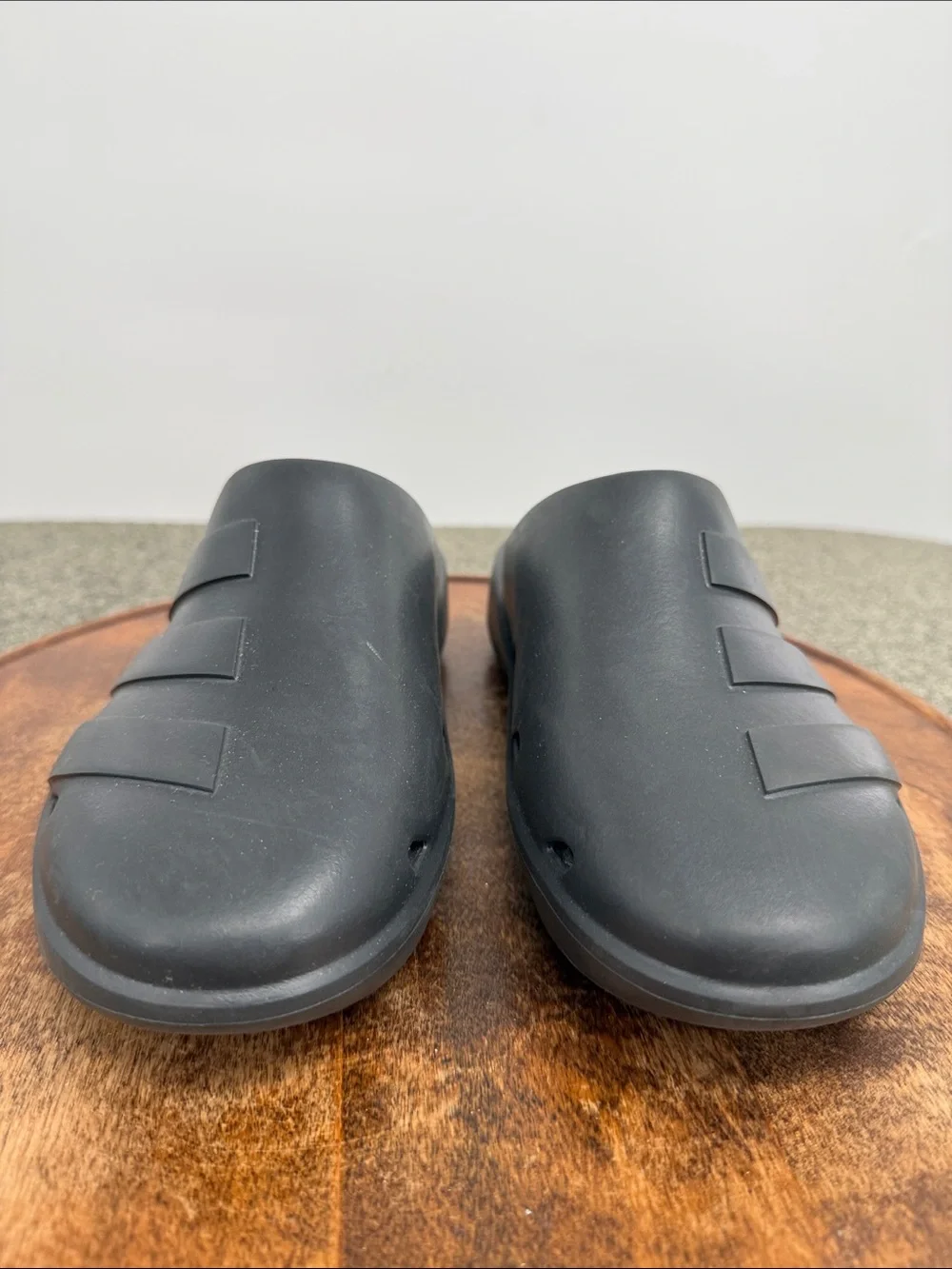 Adidas Shoes Mens 7 Adicane Clogs Black Rubber Slip On Athletic Recovery Unisex